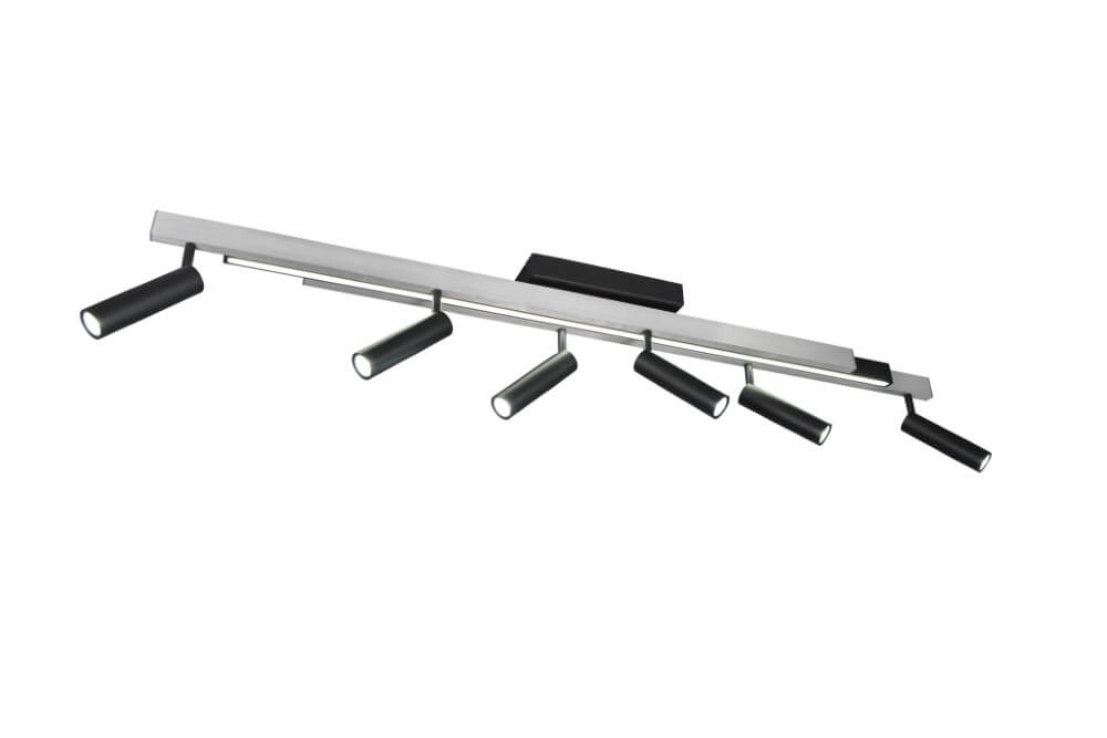 6-lichts led spot Zeno metaal met zwart Trio 4017807627305