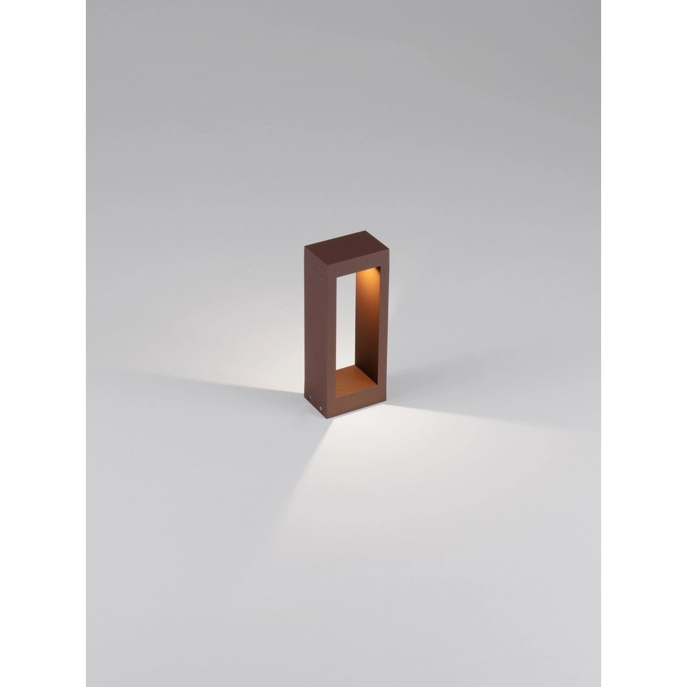 Roestbruine tuinlamp Dolix 30cm - 2700K