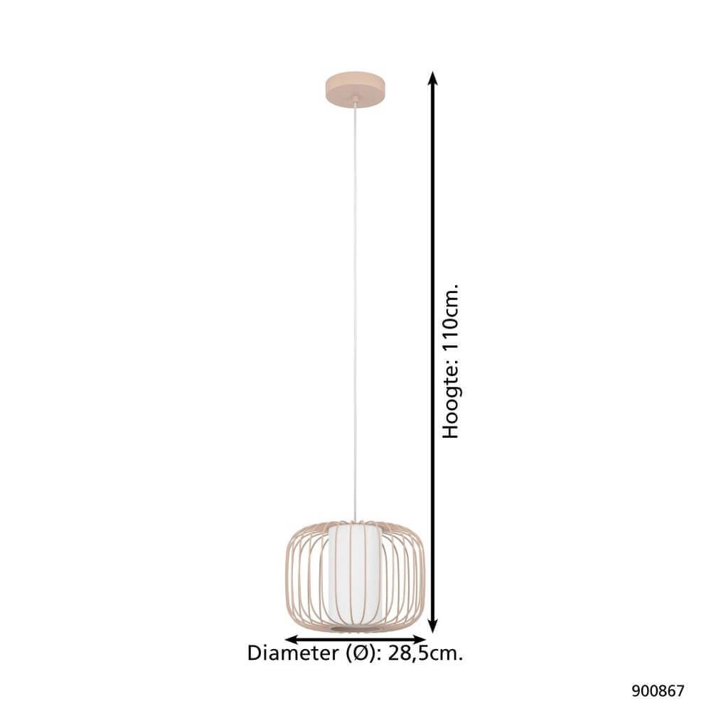 Zand hanglamp Terrarosa Ø 28,5cm Eglo 9008606273935