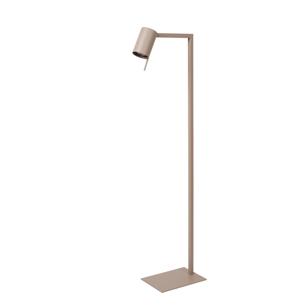 Moderne leeslamp Lesley zand bruin