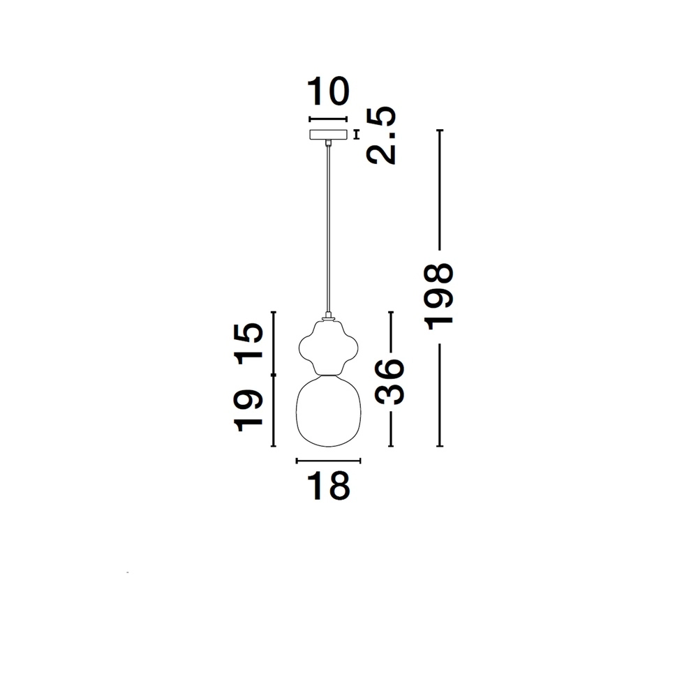 Hanglamp Clio S geel keramiek Lyora 5212017461186