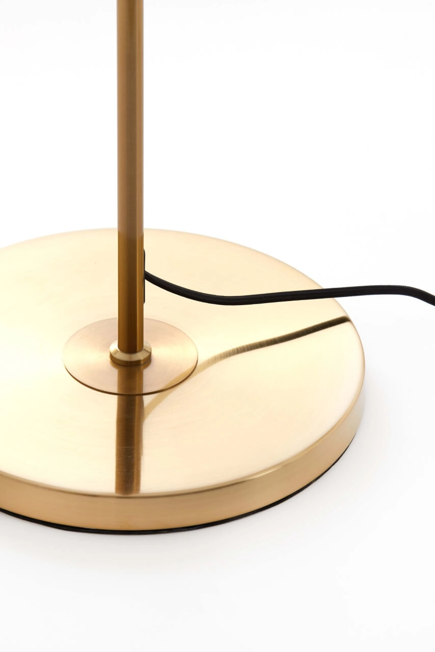 Gouden vloerlamp Medina met smoke glas Light & Living 8717807696979