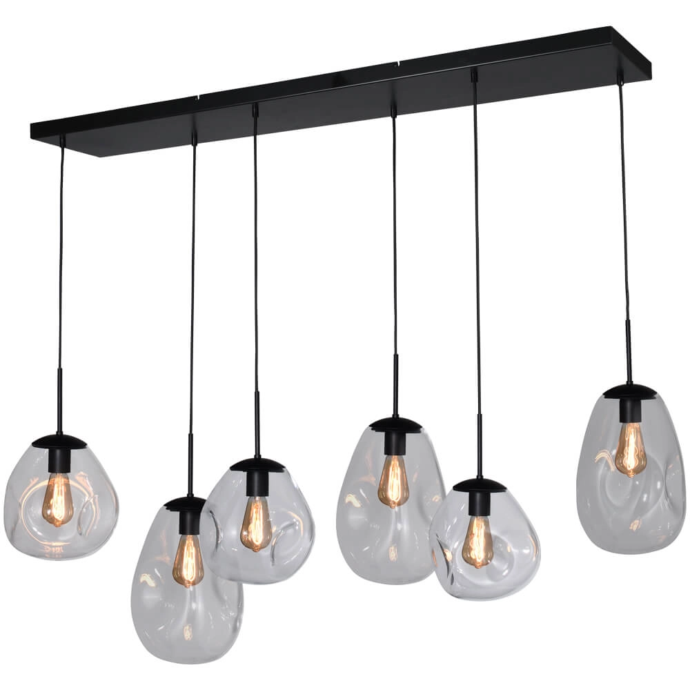 Hanglamp Lava 6x helder glas