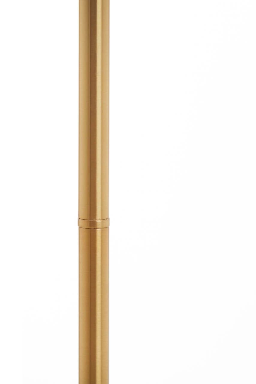 Gouden vloerlamp Medina met amber glas Light & Living 8717807696986