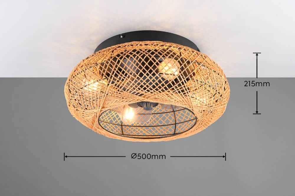 Scandinavische plafondventilator Lillesand Trio 4017807605259