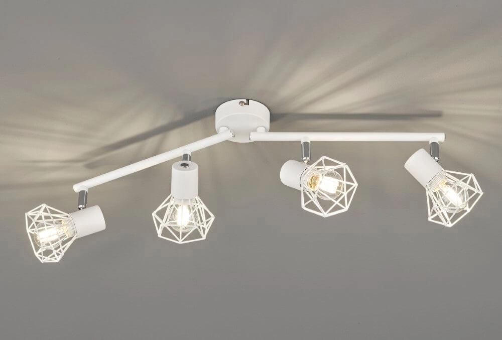 Witte opbouwspot Ran 4-lichts Fischer & Honsel 4001133203937
