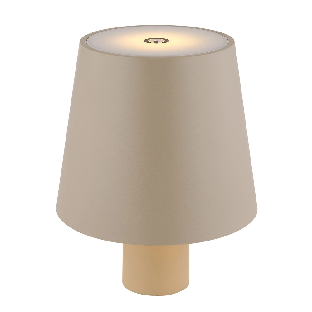 Fleslamp Vannie zand bruin oplaadbaar Globo 9007371468911