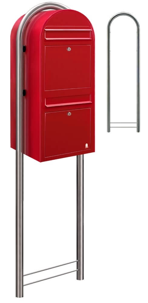 Brievenbus Duo 3001 Helderrood Bobi 6417237014054