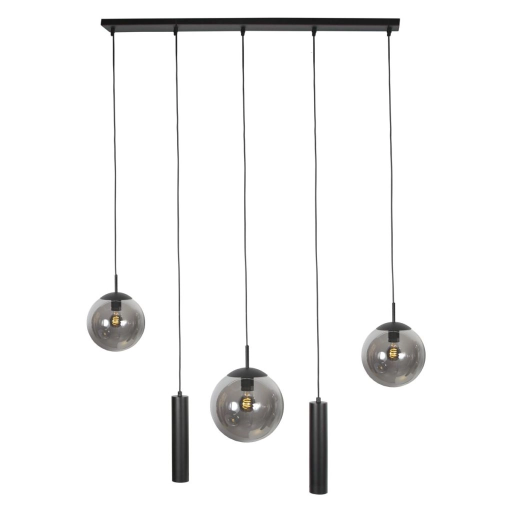 Design hanglamp Bollique 5-lichts zwart Steinhauer 8712746187687