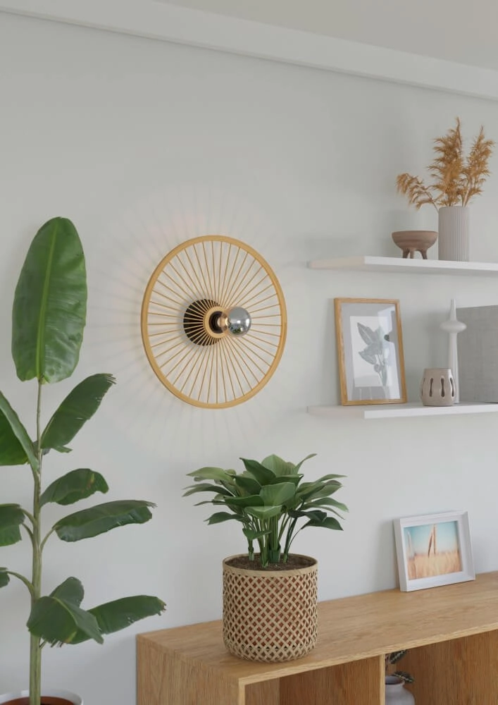 Houten plafondlamp Leominster Eglo 9002759438838