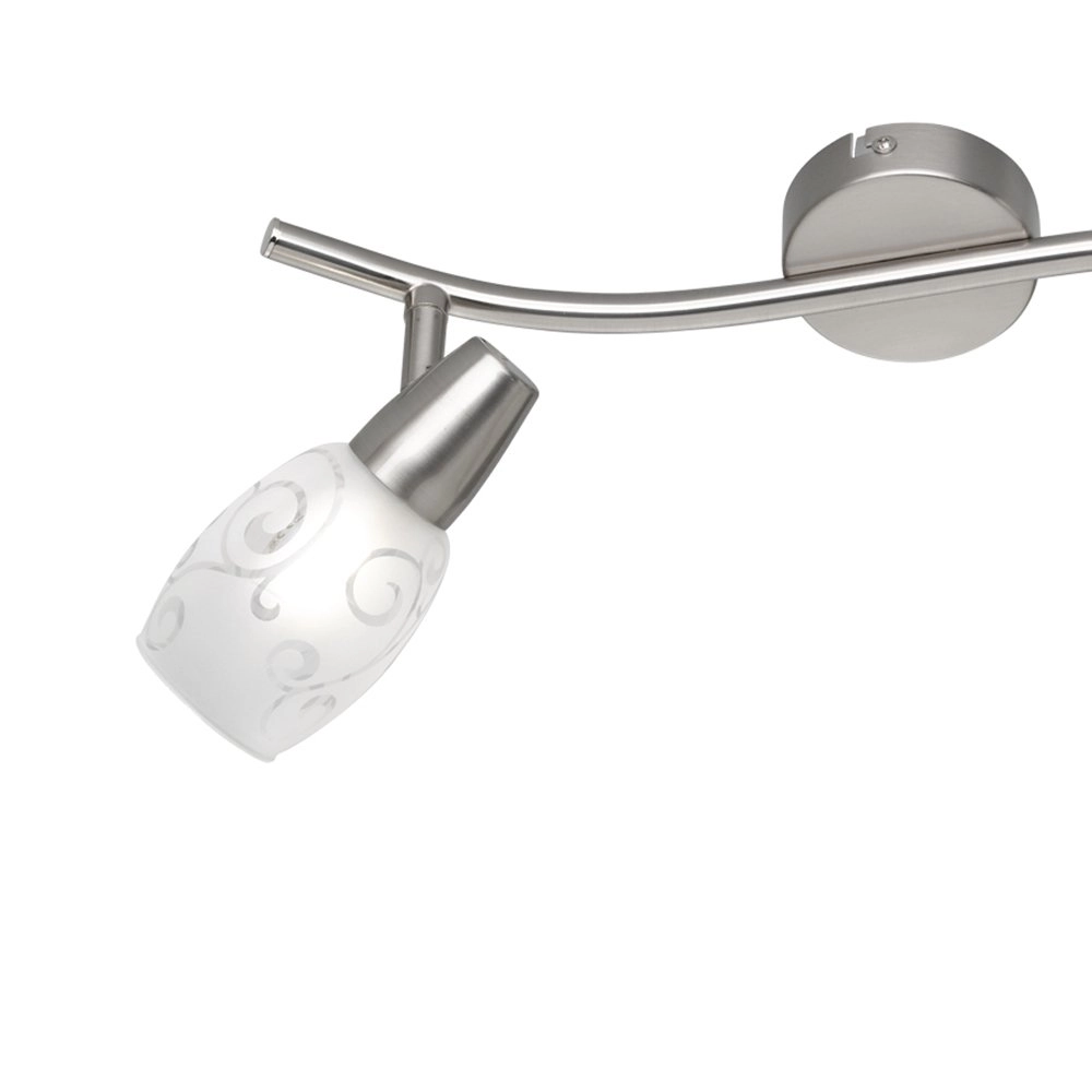 Plafondlamp Colmar 2-lichts nikkel mat Trio 4017807305371