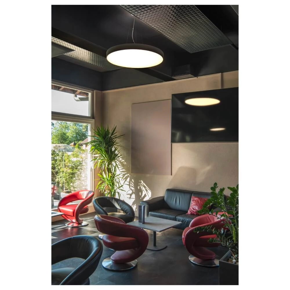 Plafondlamp / Hanglamp Medo Pro 90 zwart - CCT - 110g - Ø 90cm SLV 4024163276757