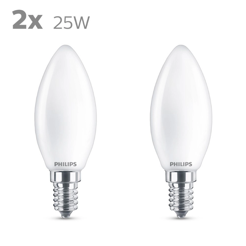 2,2W - E14 - 2700K - 250 lumen set van 2 Philips 8718699782078
