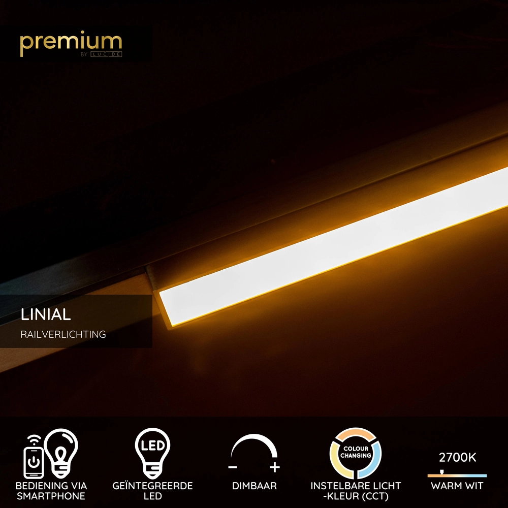1-fase railspot Linial Glyx champagne Premium by Lucide 5411212552259
