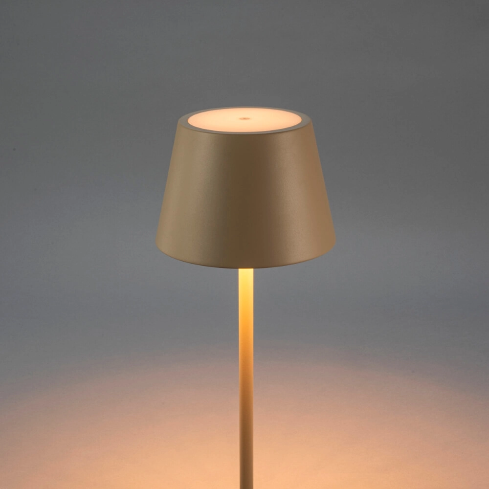 Oplaadbare vloerlamp Pomezia Medium zand bruin KonstSmide 7318307841336