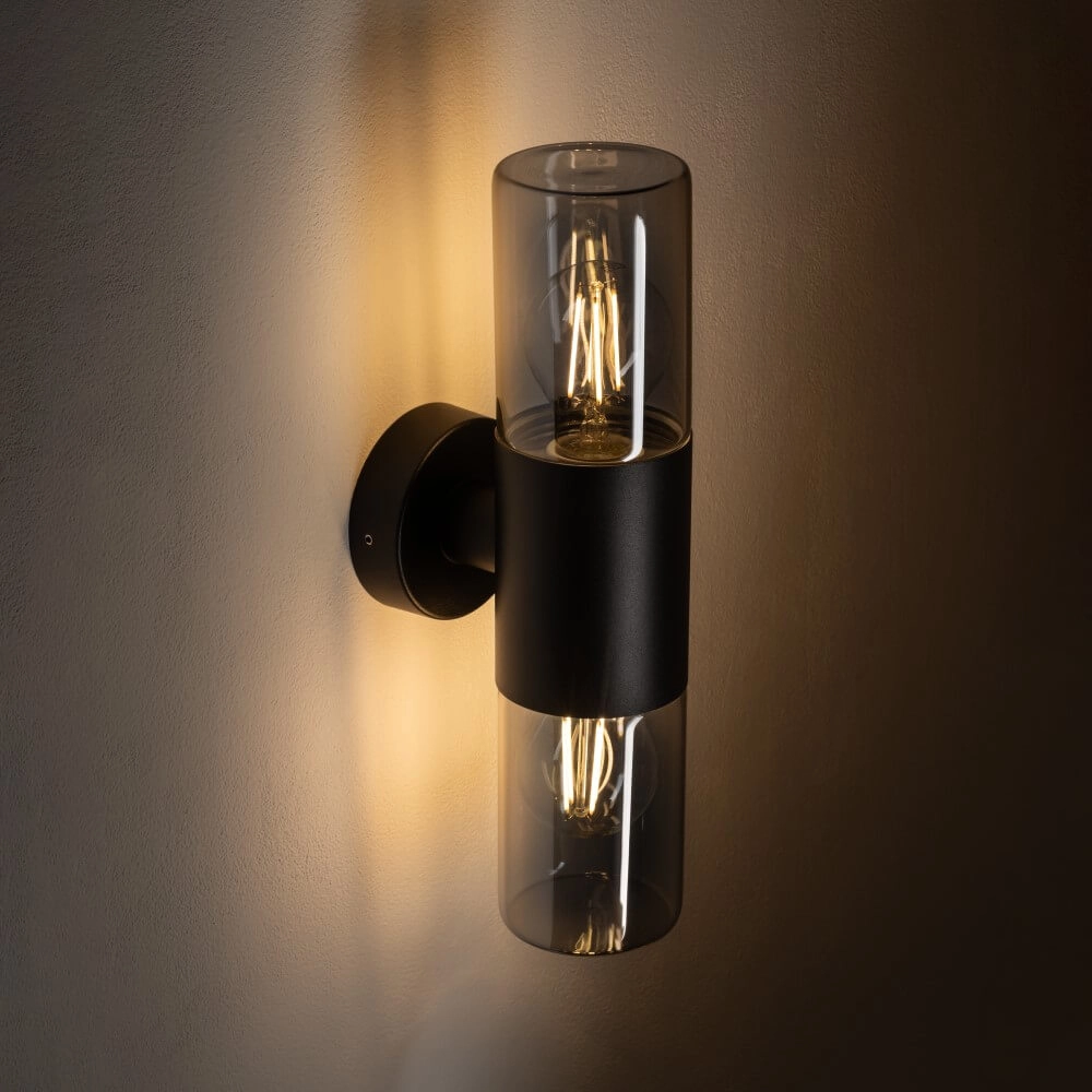 Design wandlamp Ida 2-lichts zwart Lyora 5903139113724