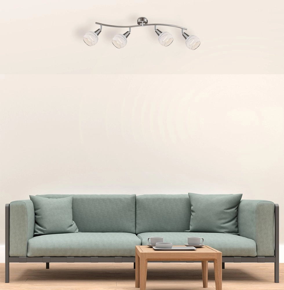Plafondlamp Elliott 4-lichts nikkel Globo 9007371255320