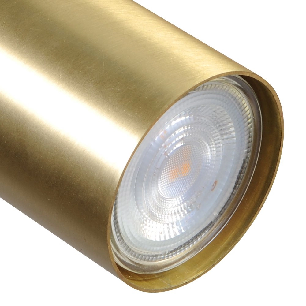Plafondlamp zwart Bounce met gouden spot Masterlight 8718121209333