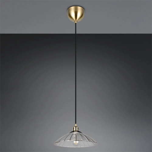 Klassieke hanglamp Eluna oud messing Trio 4017807682465