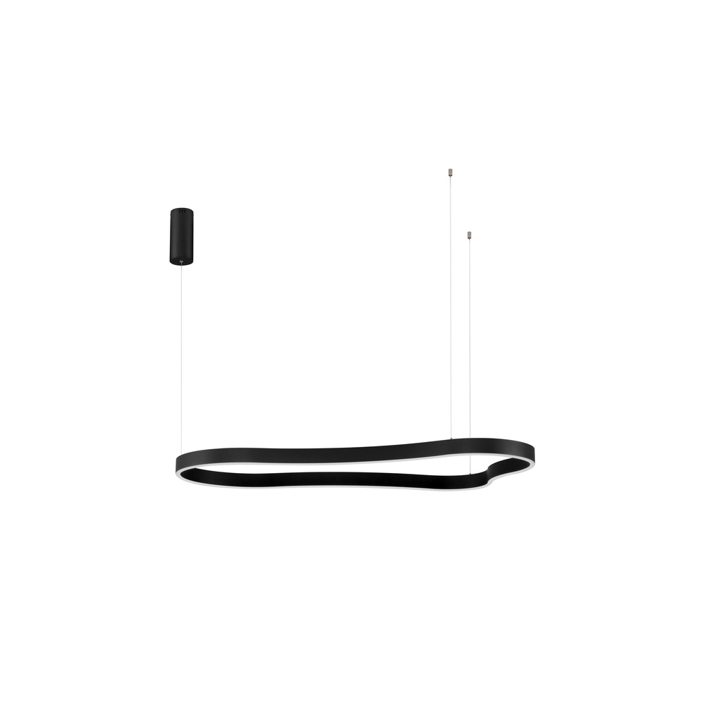 Natural shape pendant lamp Dussa black 120cm Lyora 5212017463074