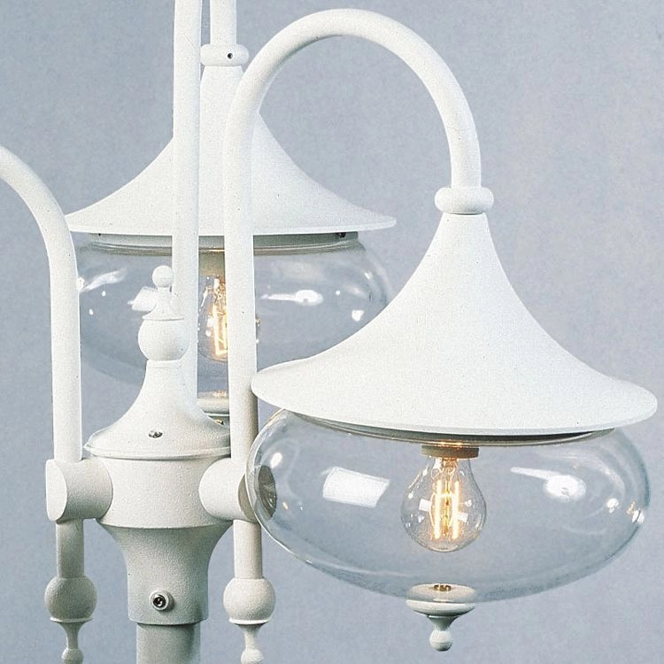 Klassieke lantaarnkap Libra 3-lichts wit KonstSmide 7318306212502