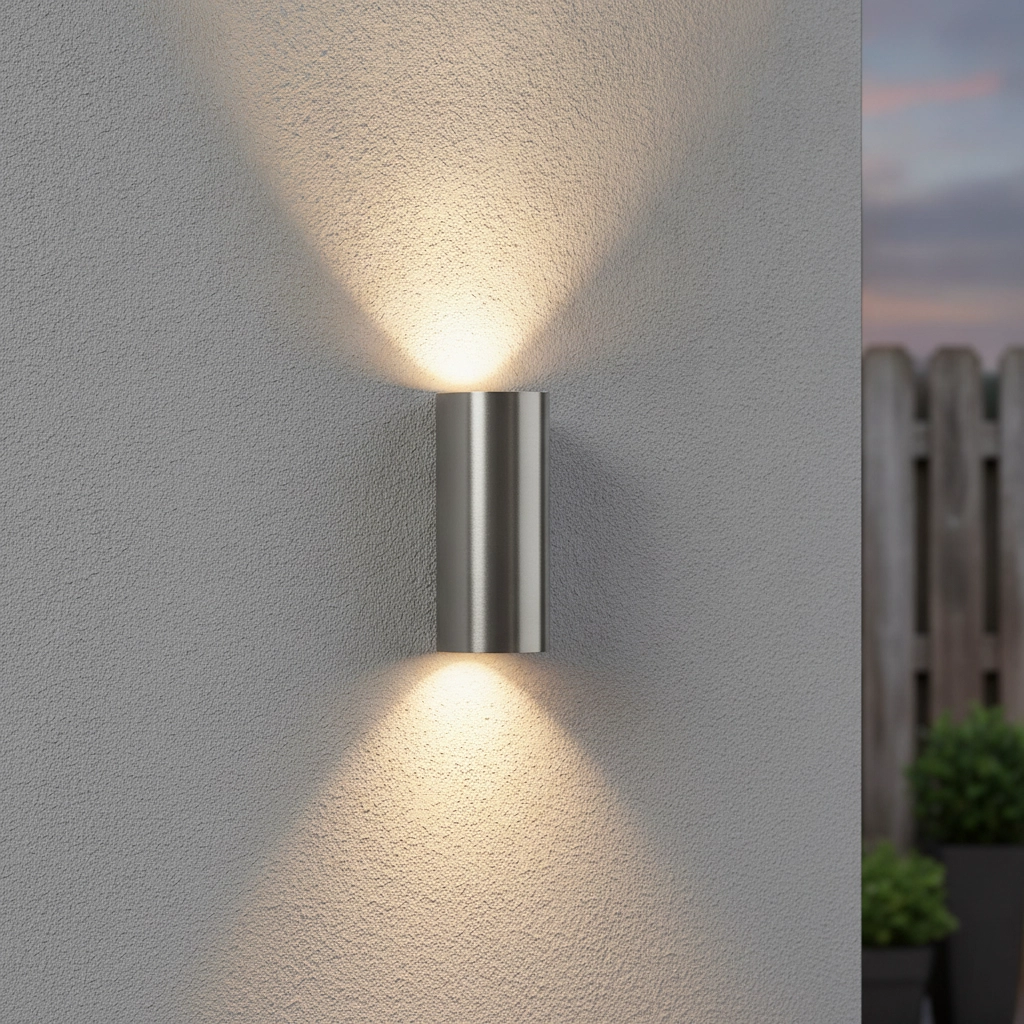 Buitenlamp up/down Brody alu - 7cm