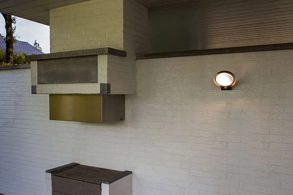 Ronde buitenlamp Polo antraciet met sensor Lutec 6939412013763