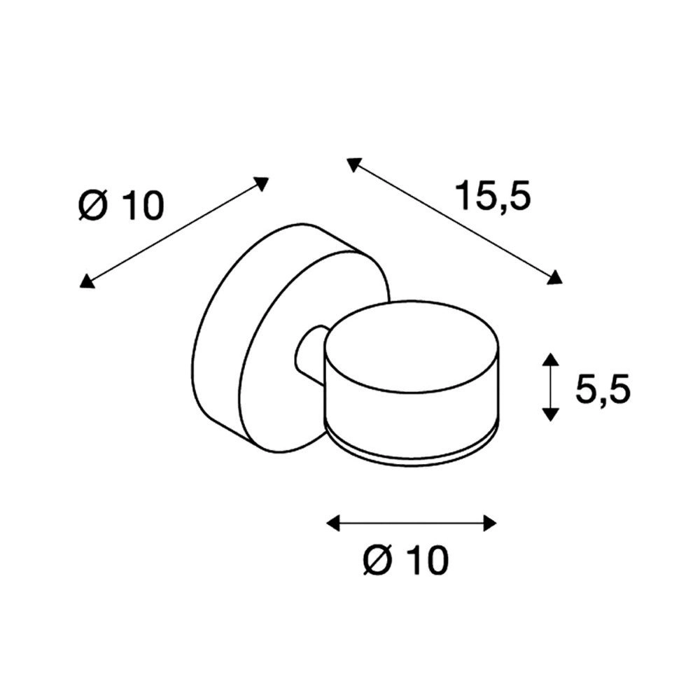 Buitenlamp Sitra Wall downlight SLV 4024163109604