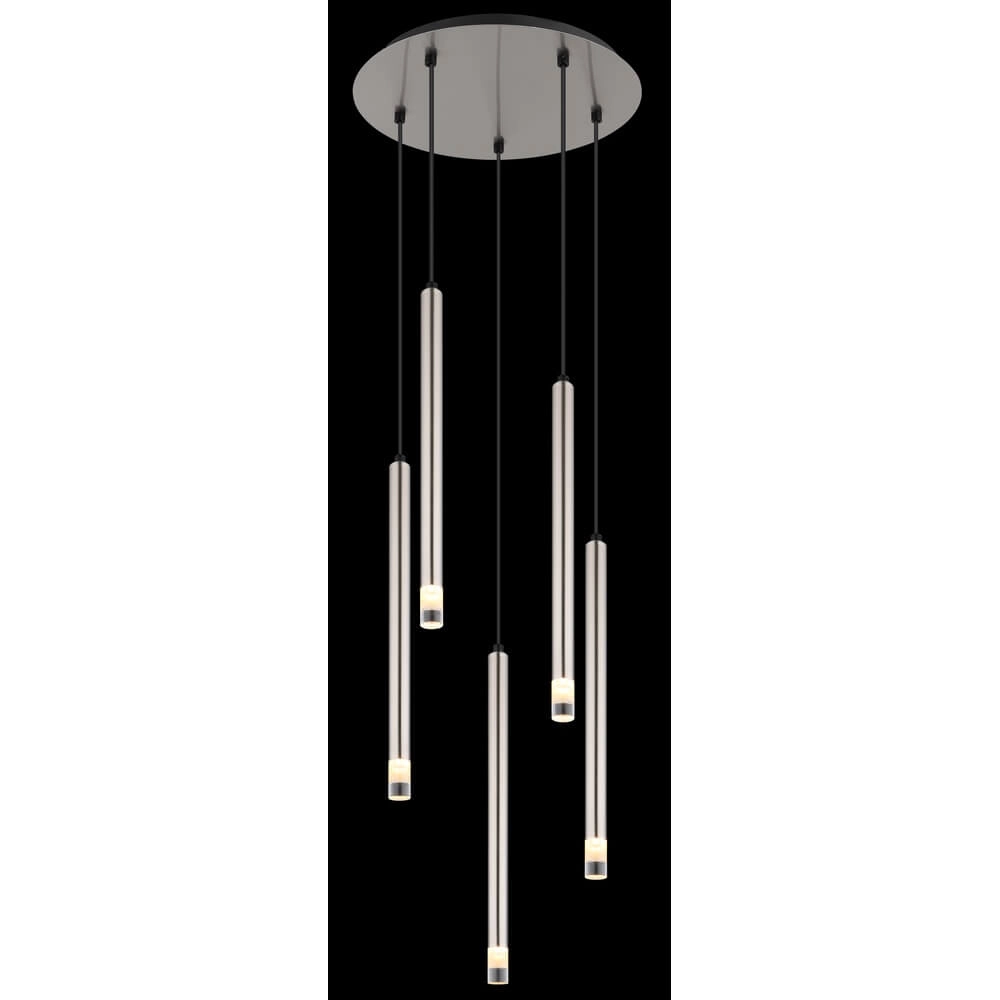 Design hanglamp Ryan 5-lichts nikkel Globo 9007371475056
