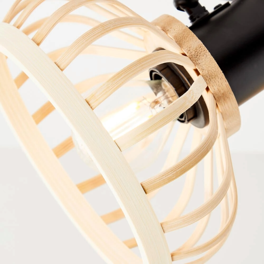 Houten plafondlamp Norah 3-lichts Brilliant 4004353409530