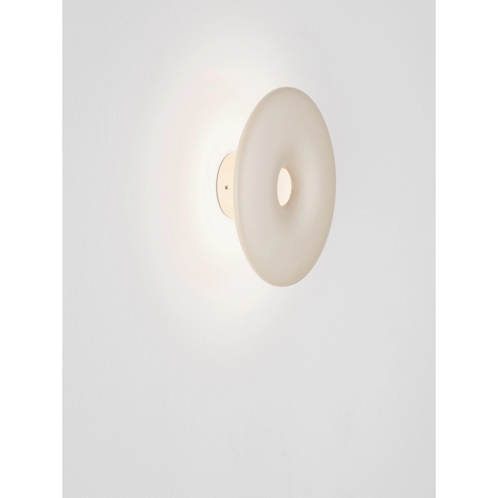 Unieke wandlamp Splash rond zand bruin