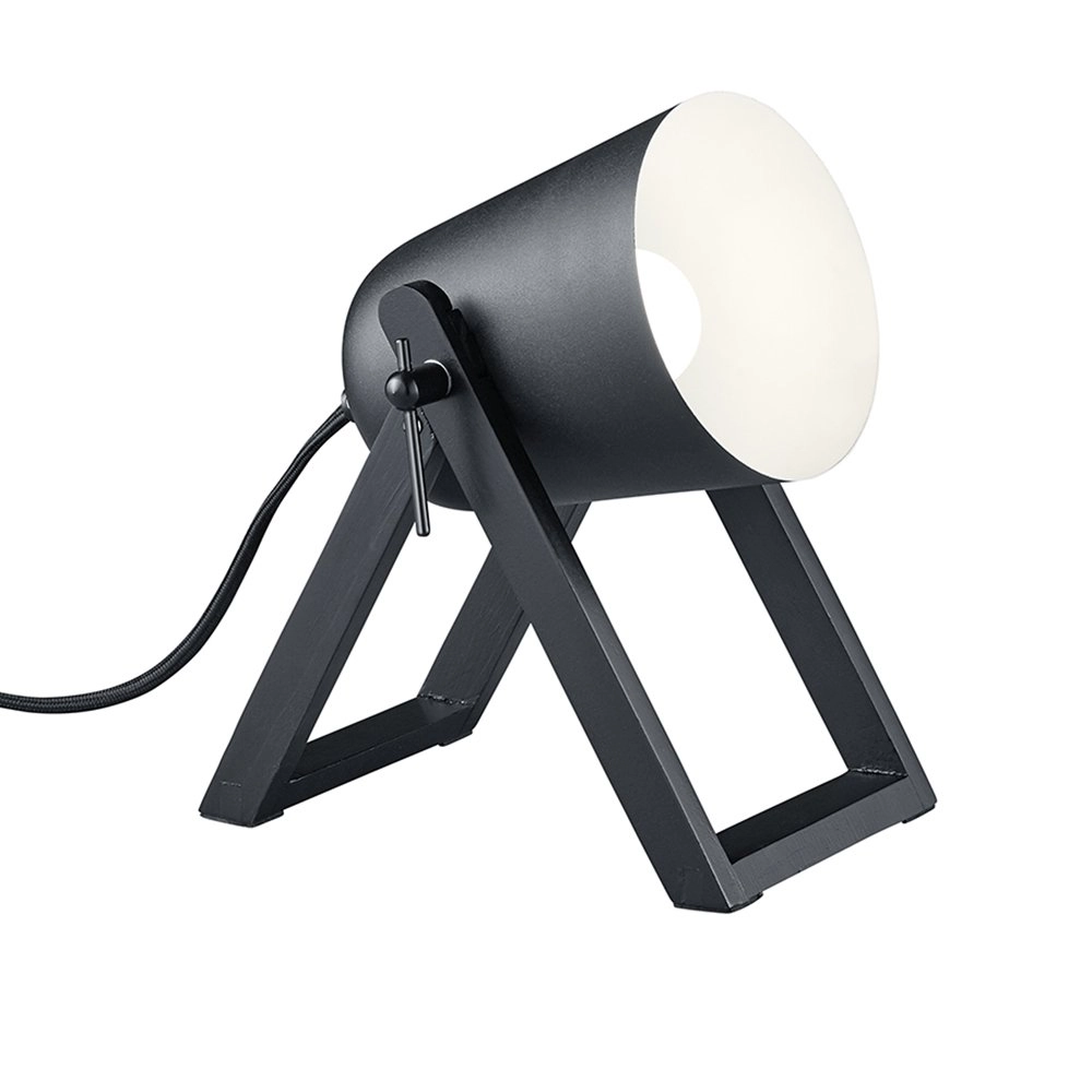 Stoere tafellamp Marc zwart Stoere tafellamp Marc zwart
