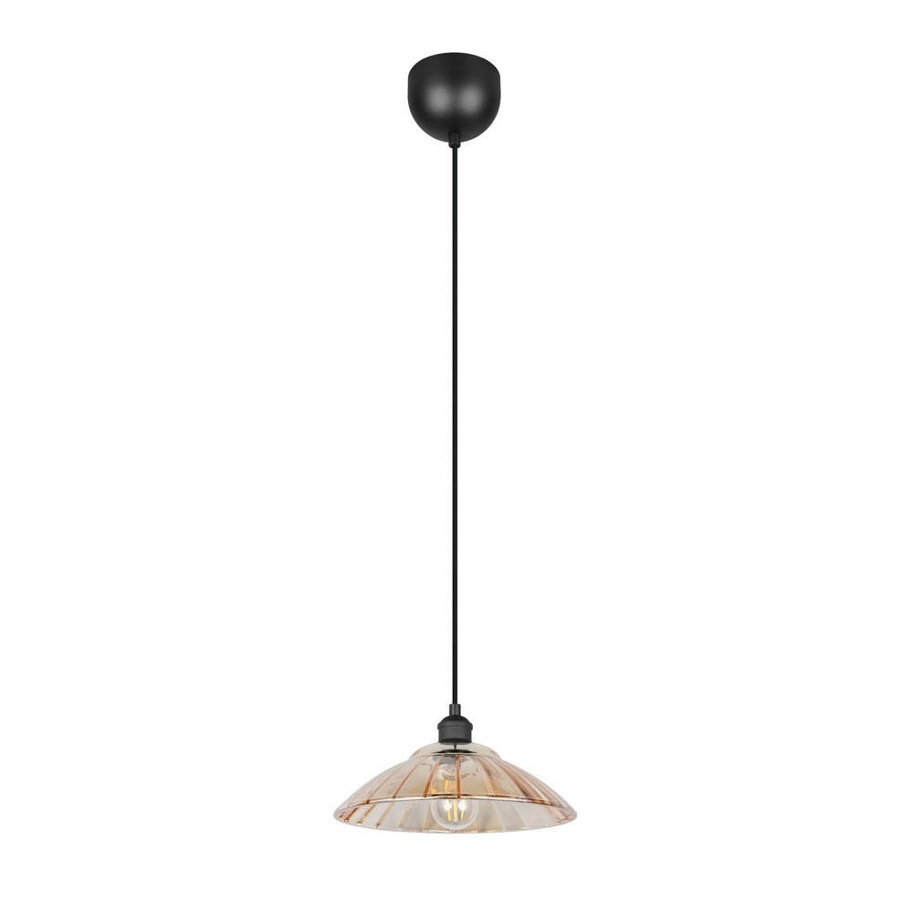 Klassieke hanglamp Eluna zwart Trio 4017807682489