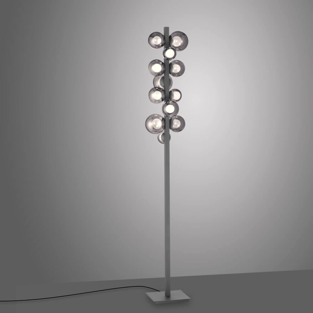 Grijze vloerlamp Pure Popup design Paul Neuhaus 4012248385647