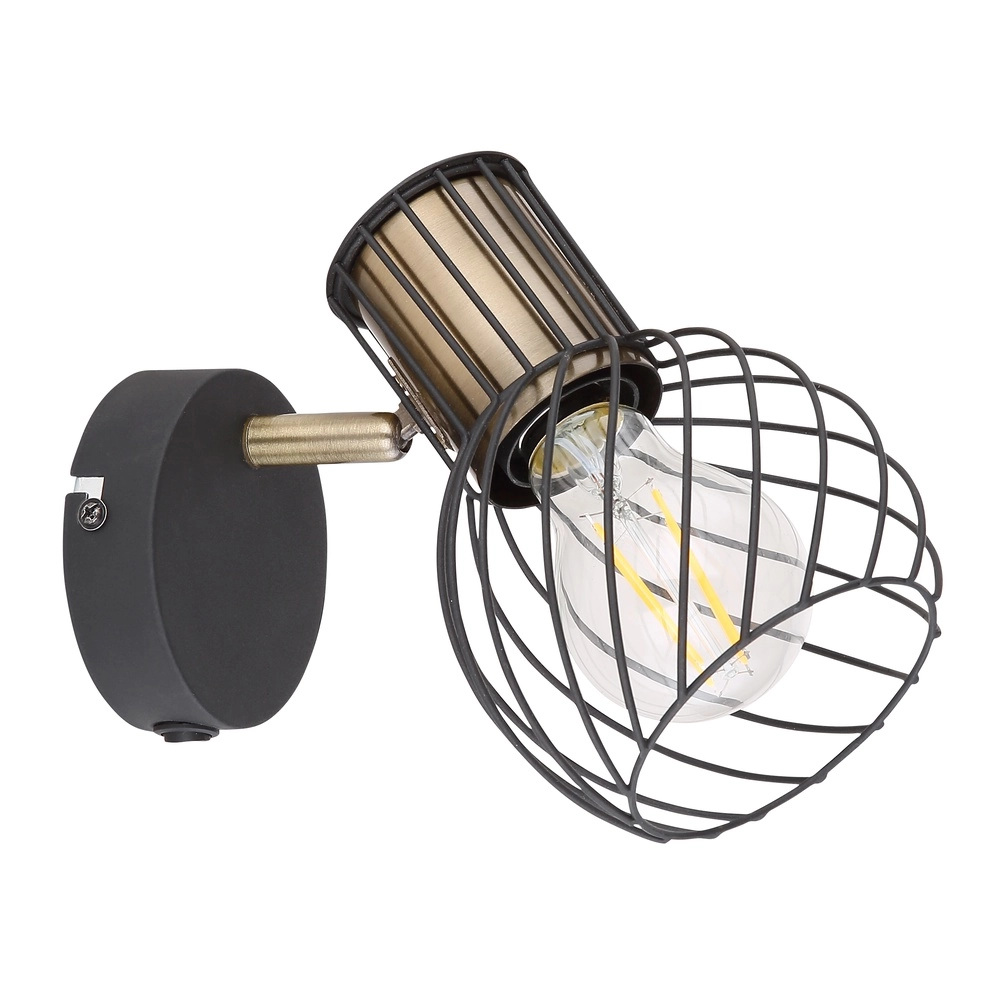 Wandlamp Argusto zwart Globo 9007371387717