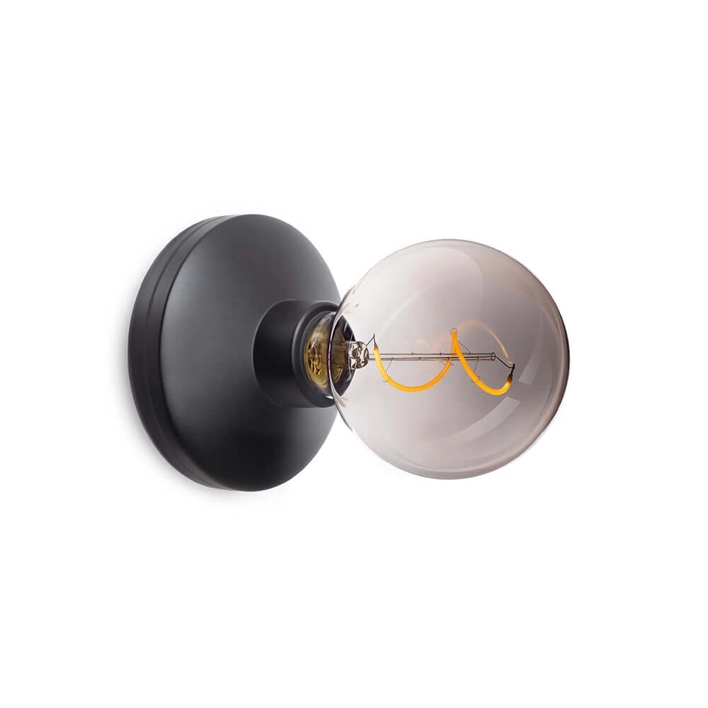 Oplaadbare wandlamp Bee Black Smoked