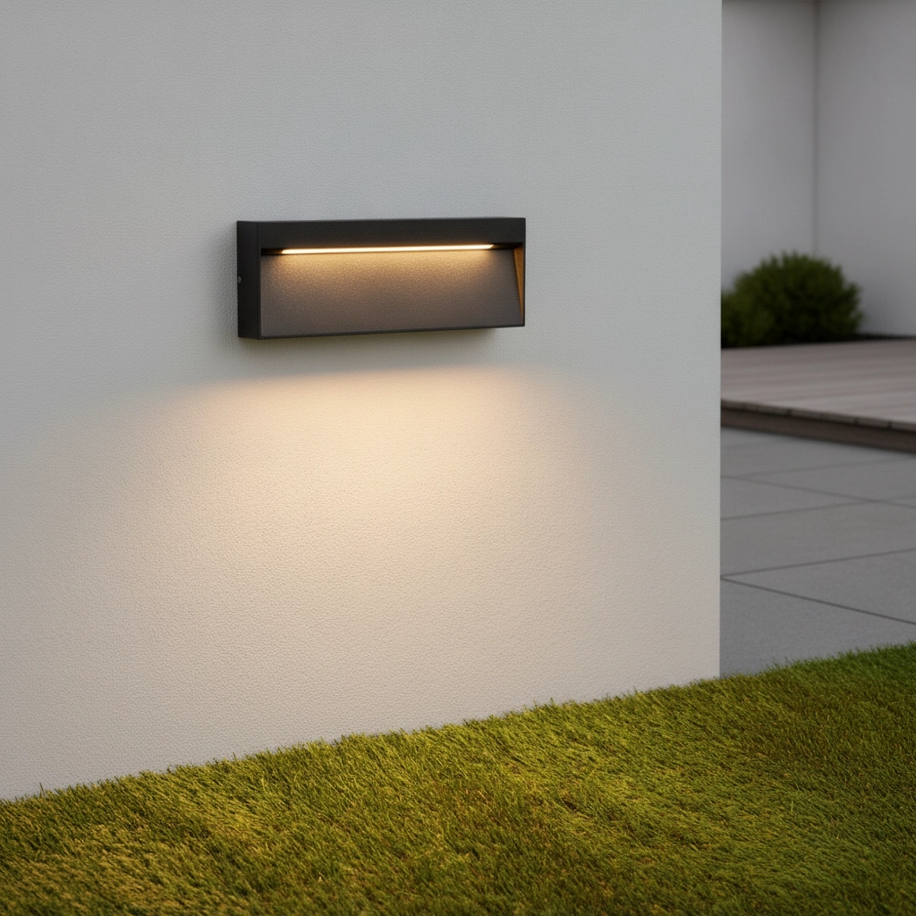 Zwarte wandlamp Drat design