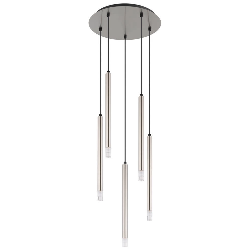Design hanglamp Ryan 5-lichts nikkel Globo 9007371475056