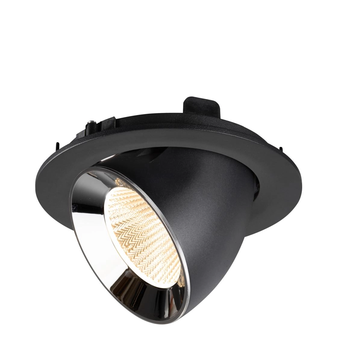 Inbouwspot Numinos Gimble L zwart/chroom 2700K - 40gr SLV 4024163310468