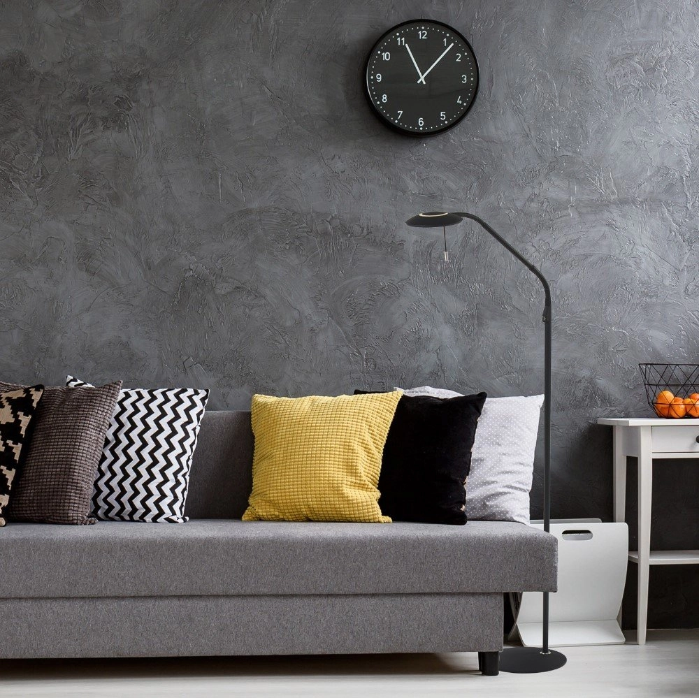 Vloerlamp Zenith Led 118cm zwart Steinhauer 8712746113693