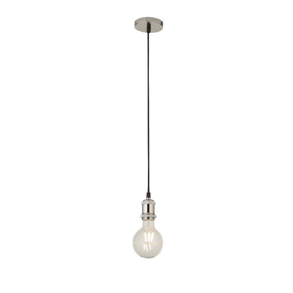 Landelijke pendel Suspi chroom met zwart Searchlight 5053423140773