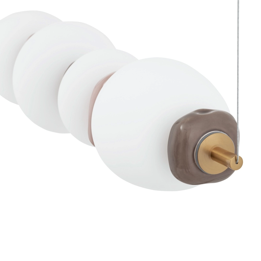 Hanglamp Ceramic Led keramiek en glas 71cm Lyora 5903139117005