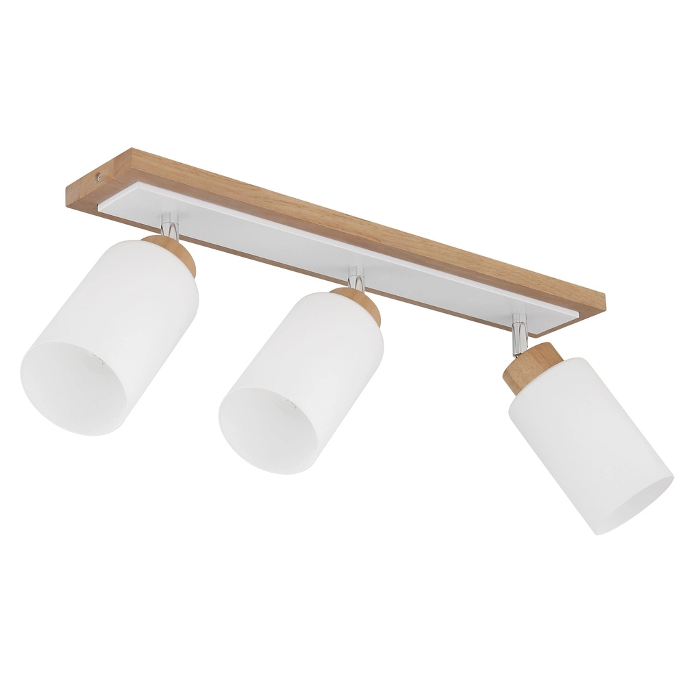 Plafondlamp Rowena 3-lichts hout Globo 9007371580361