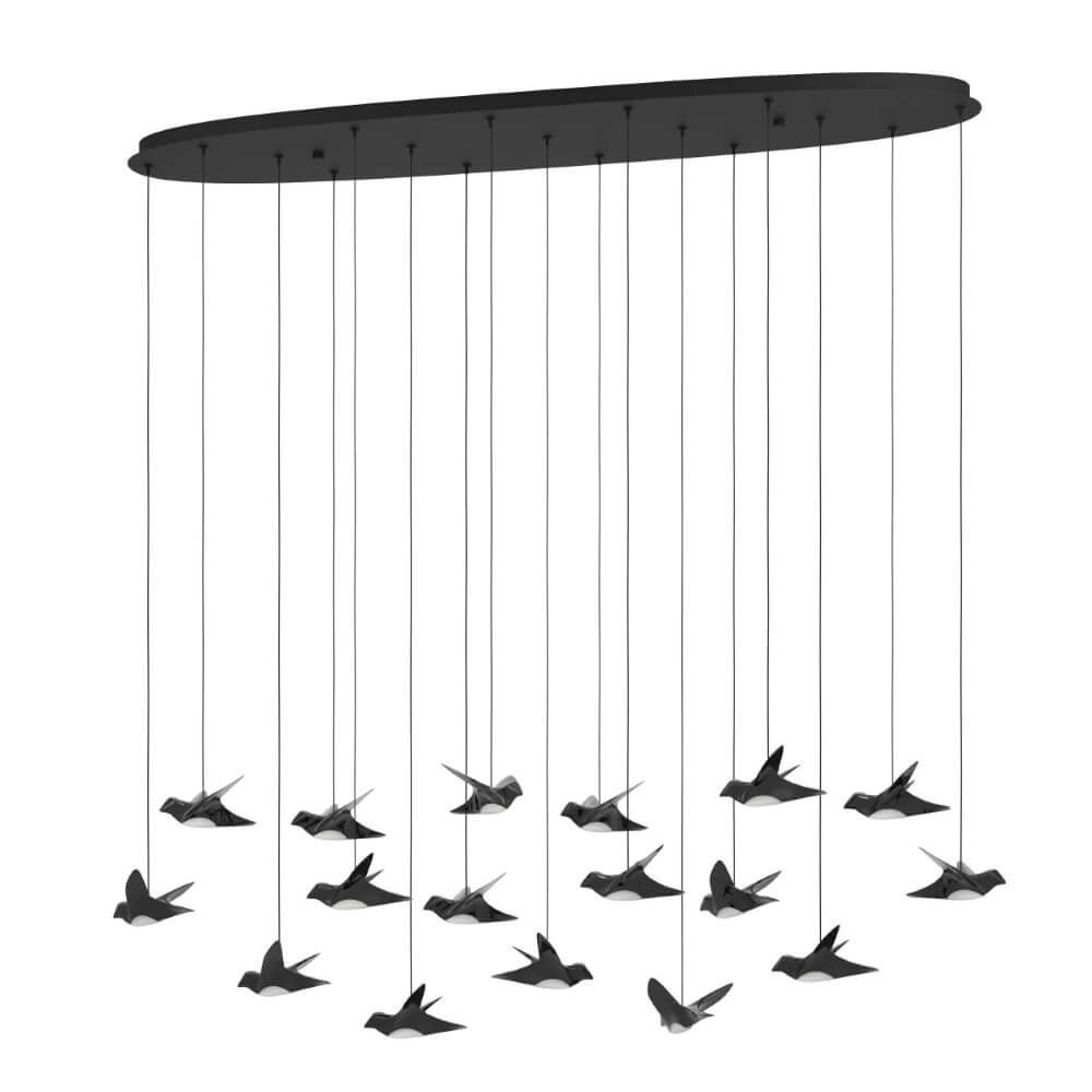 Hanglamp Paratebueno rechthoekig met vogeltjes Stars of Light 9008606270651