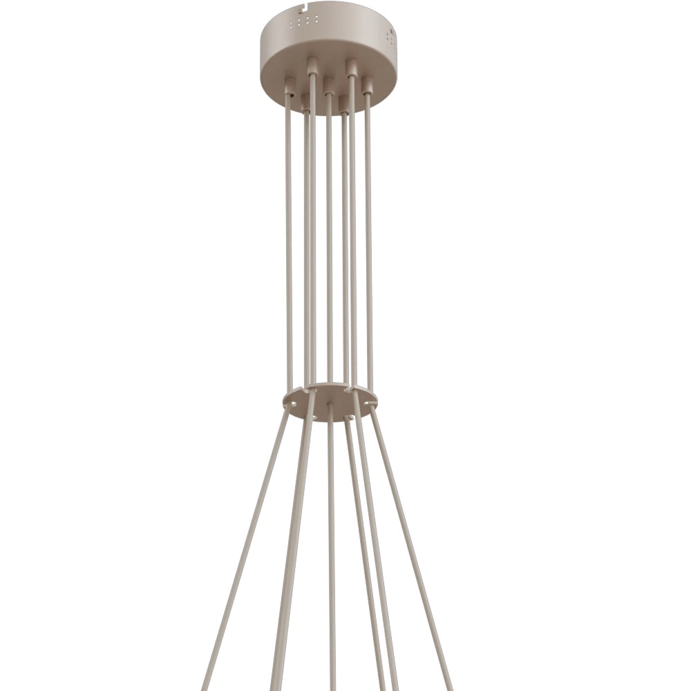 7-lichts hanglamp Opera beige terra Masterlight 8718121424378