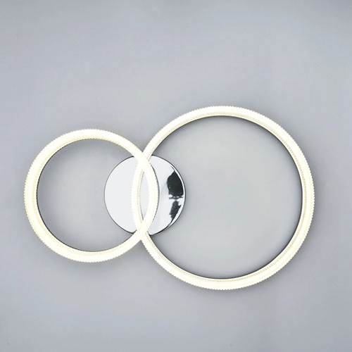 Moderne plafondlamp Mova S chroom Trio 4017807682175