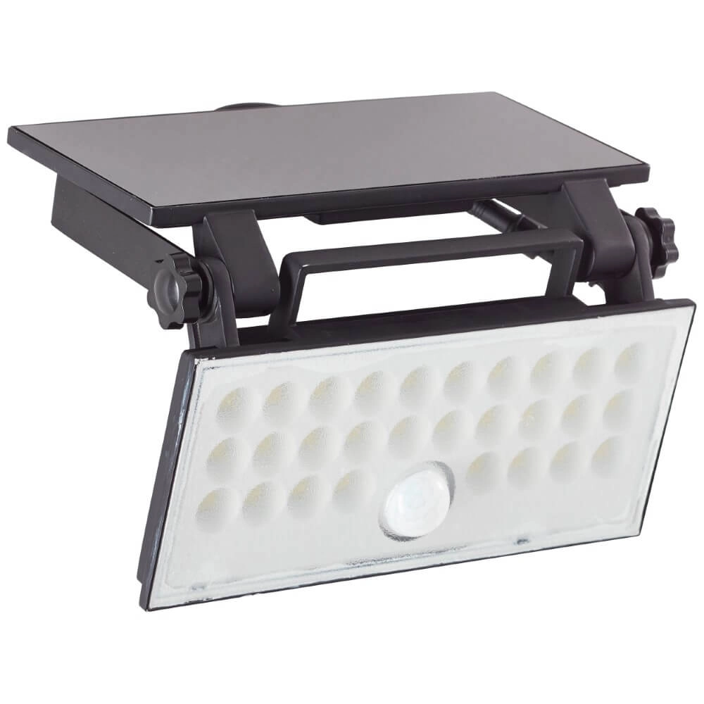 Zwarte muurlamp Luton solar Brilliant 4004353437793