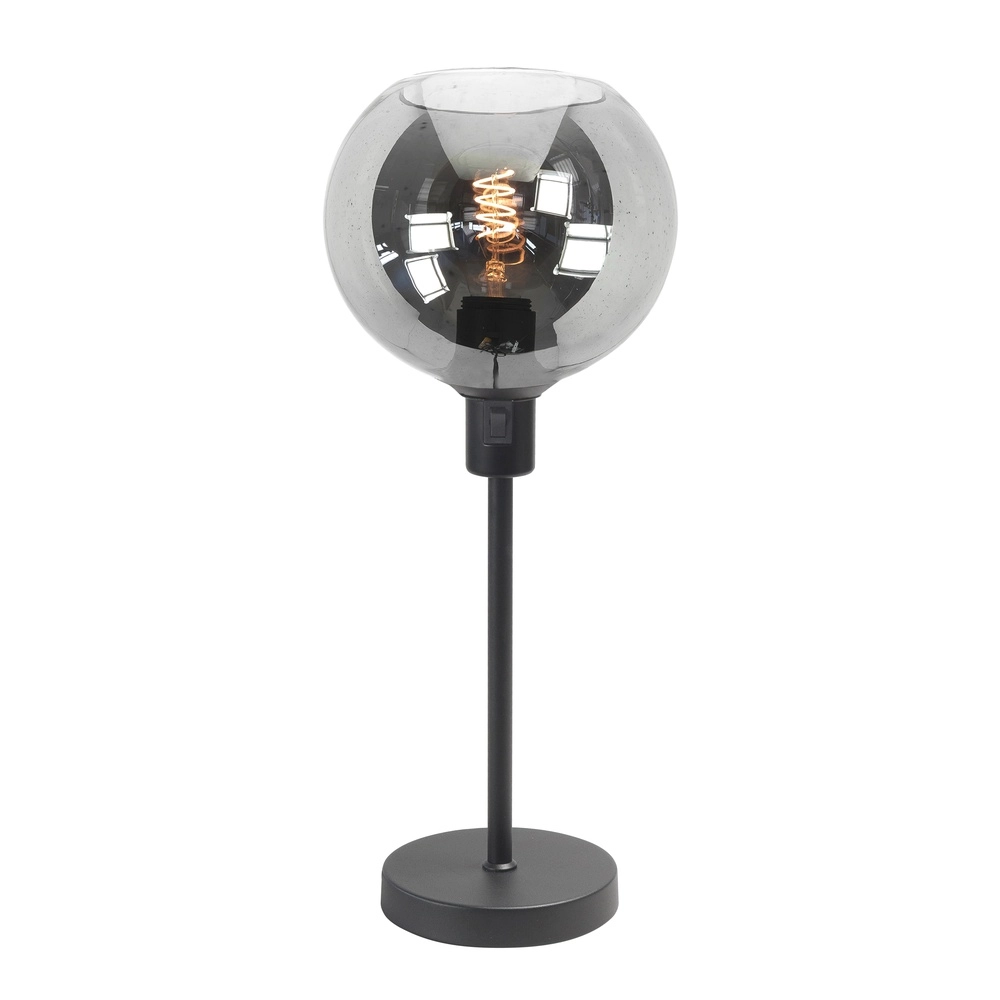 Tafellamp Fantasy zwart met smoke glas