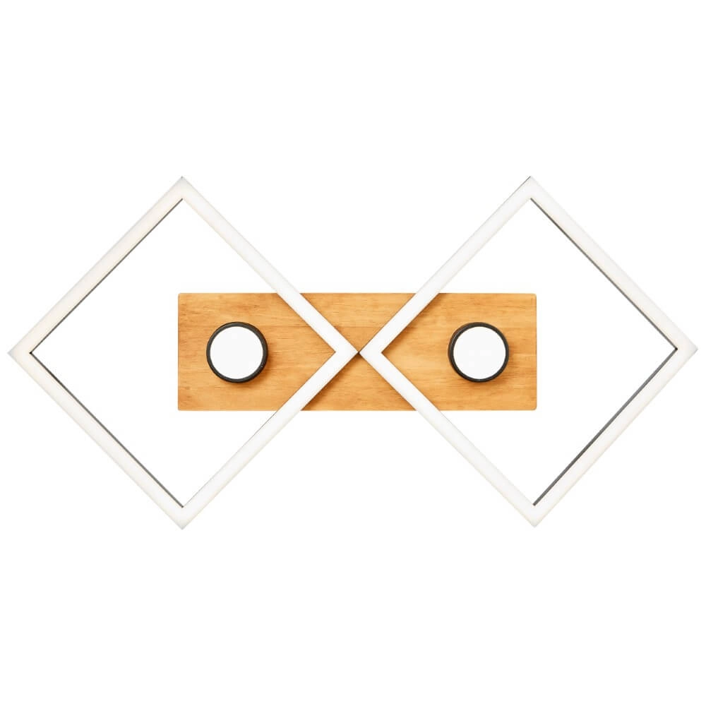 Houten led plafondlamp Woodbridge M Brilliant 4004353409707