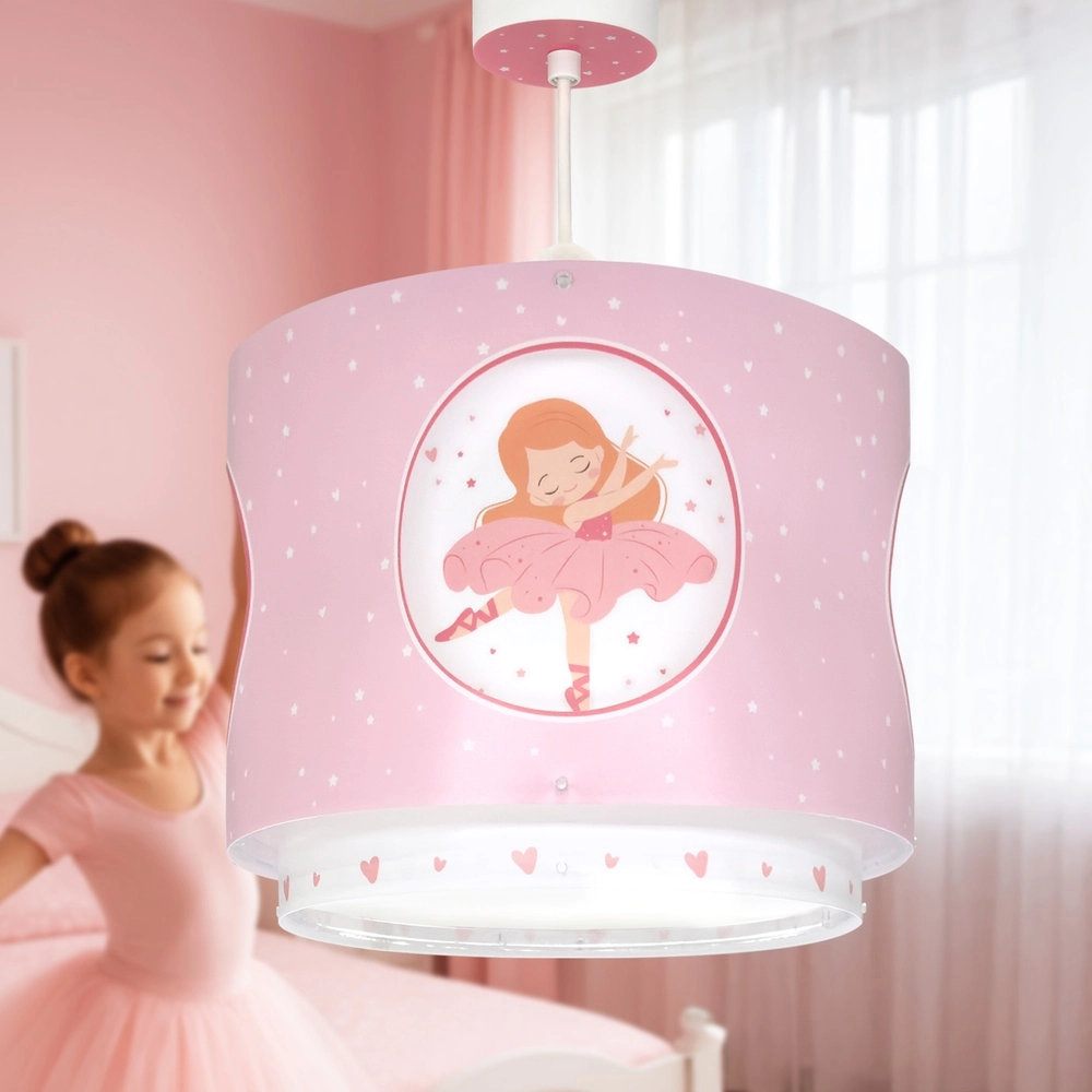 Hanglamp Princess Dance roze glow in the dark Dalber 8420406609126